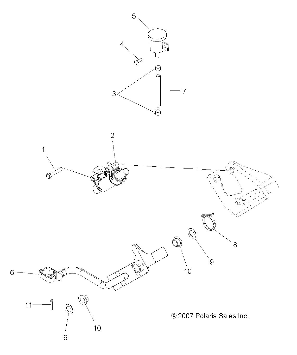 Part Number : 1911310 MASTER CYLINDER BRAKE ASM REAR