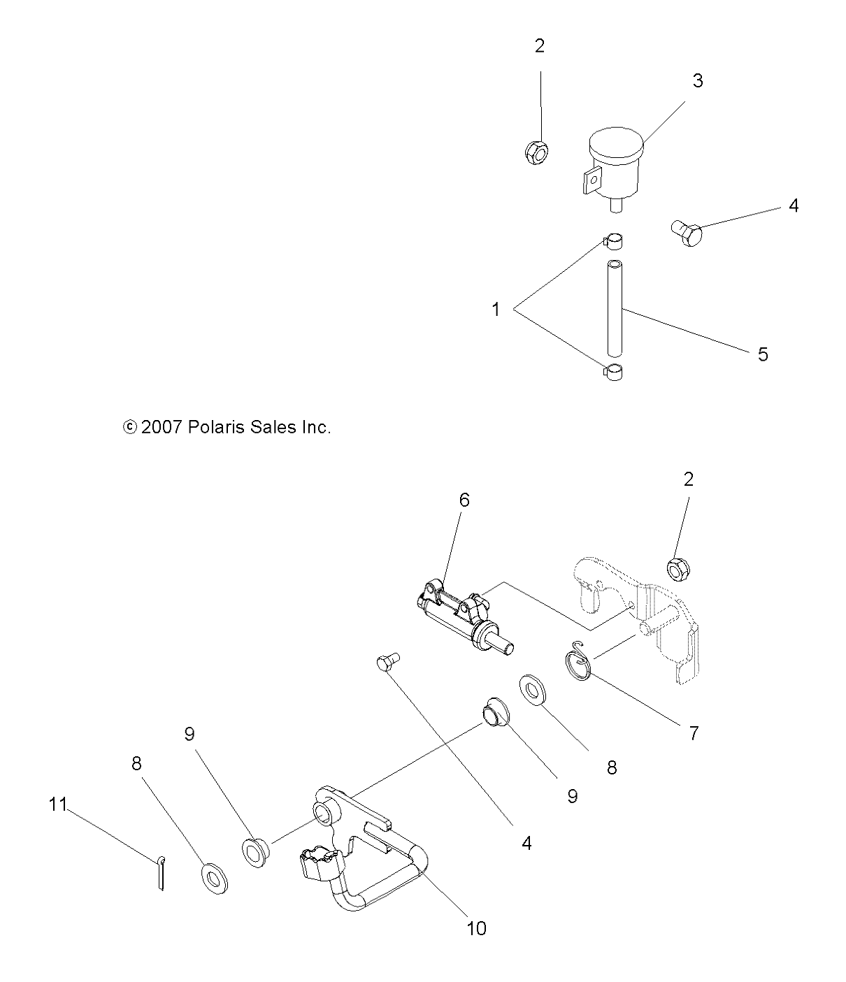 Foto diagrama Polaris que contem a peça 1911113