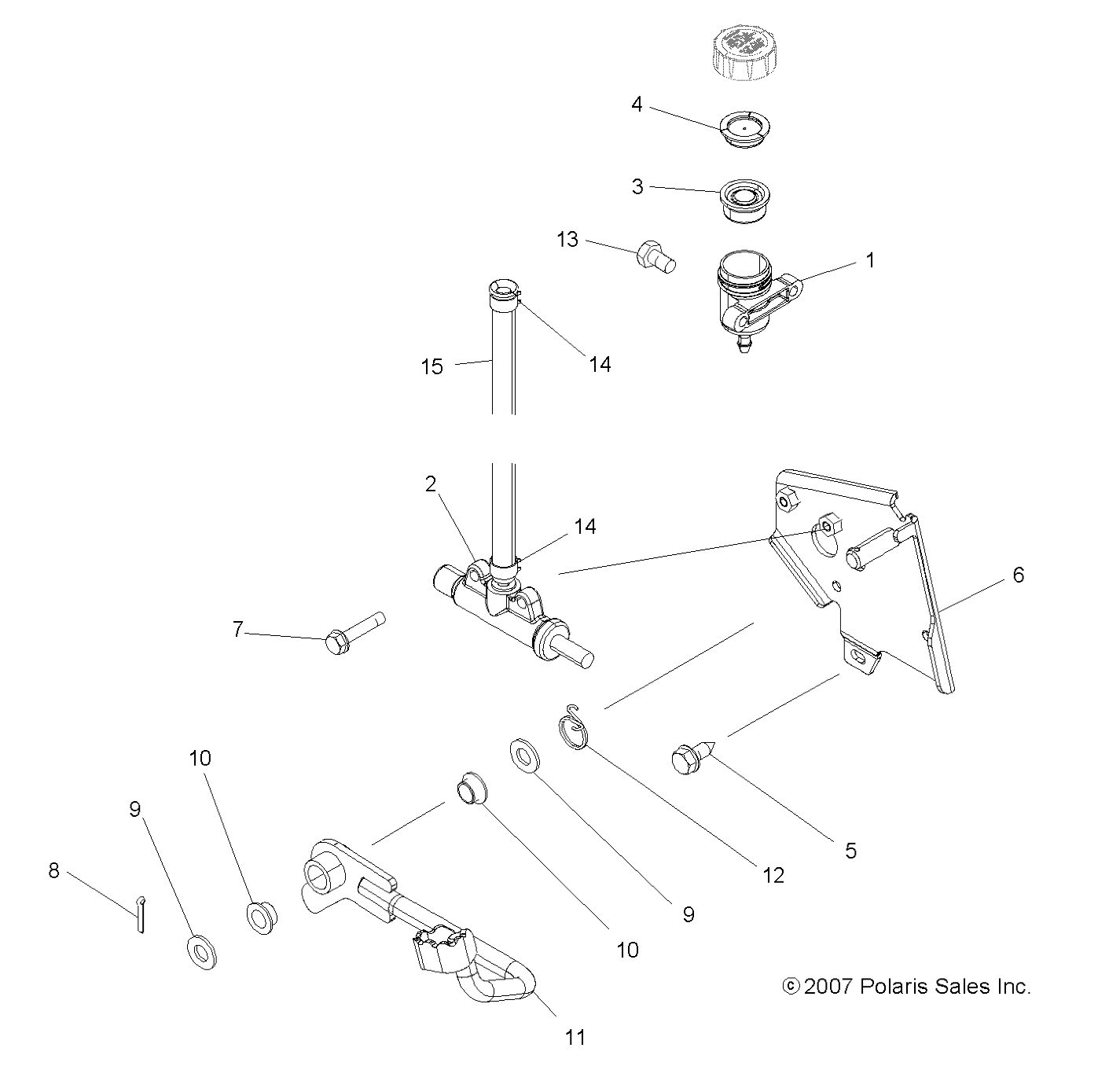 Part Number : 1015617-067 WELD-BRAKE MNT BLK