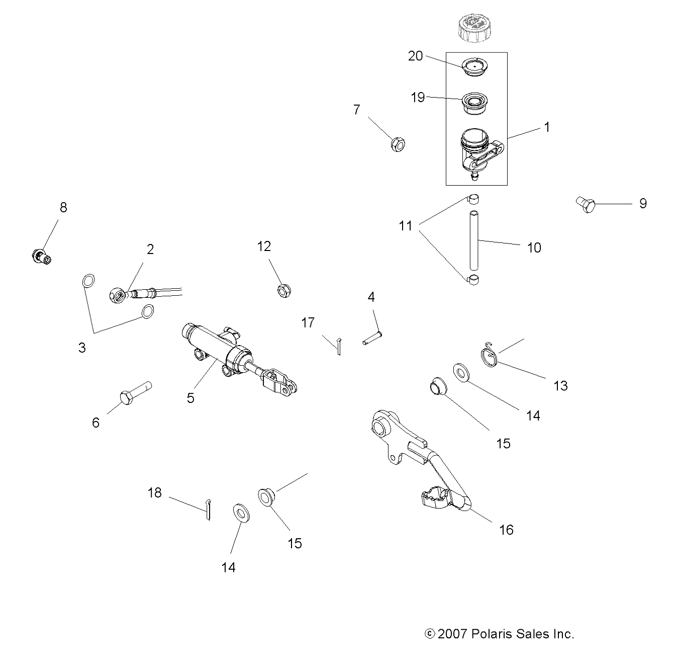 Part Number : 1911345 LINE-BRAKE FOOT TO J/B