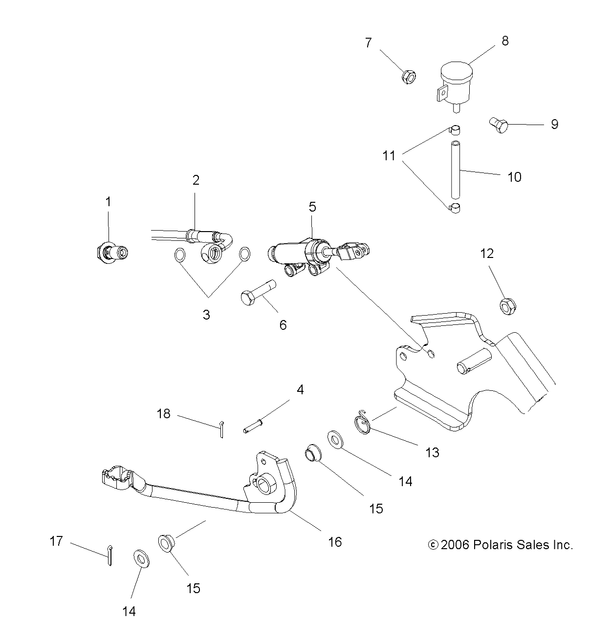 Part Number : 1911104 LINE-BRAKE FOOT TO J/B