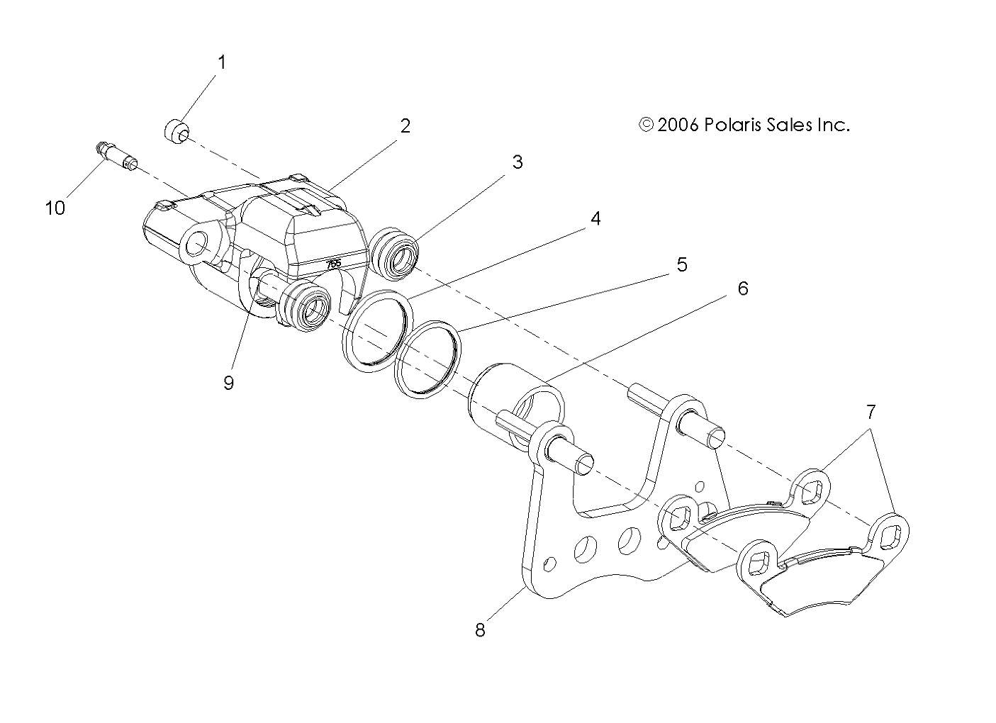 Foto diagrama Polaris que contem a peça 1910411