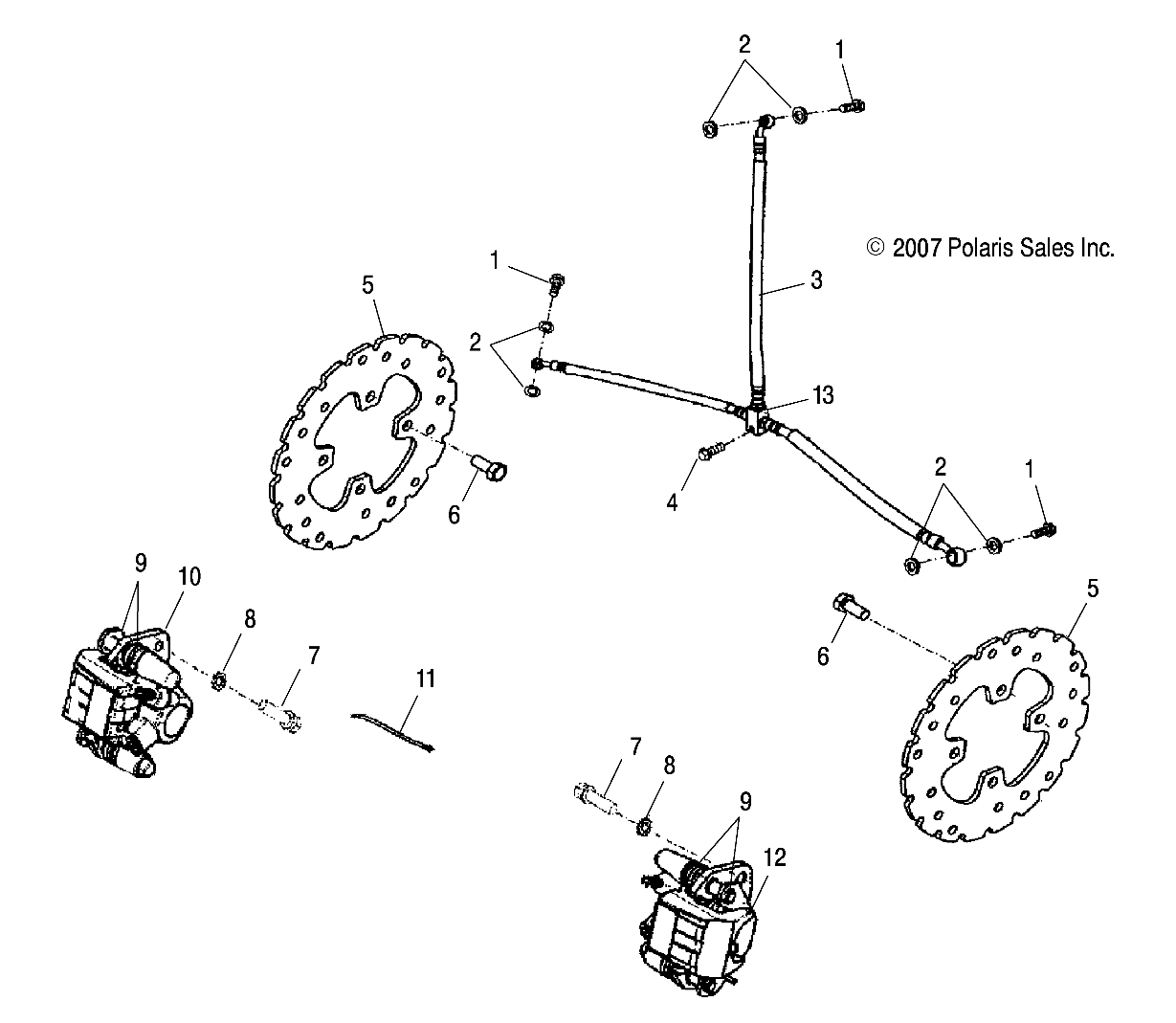 Foto diagrama Polaris que contem a peça 0453313