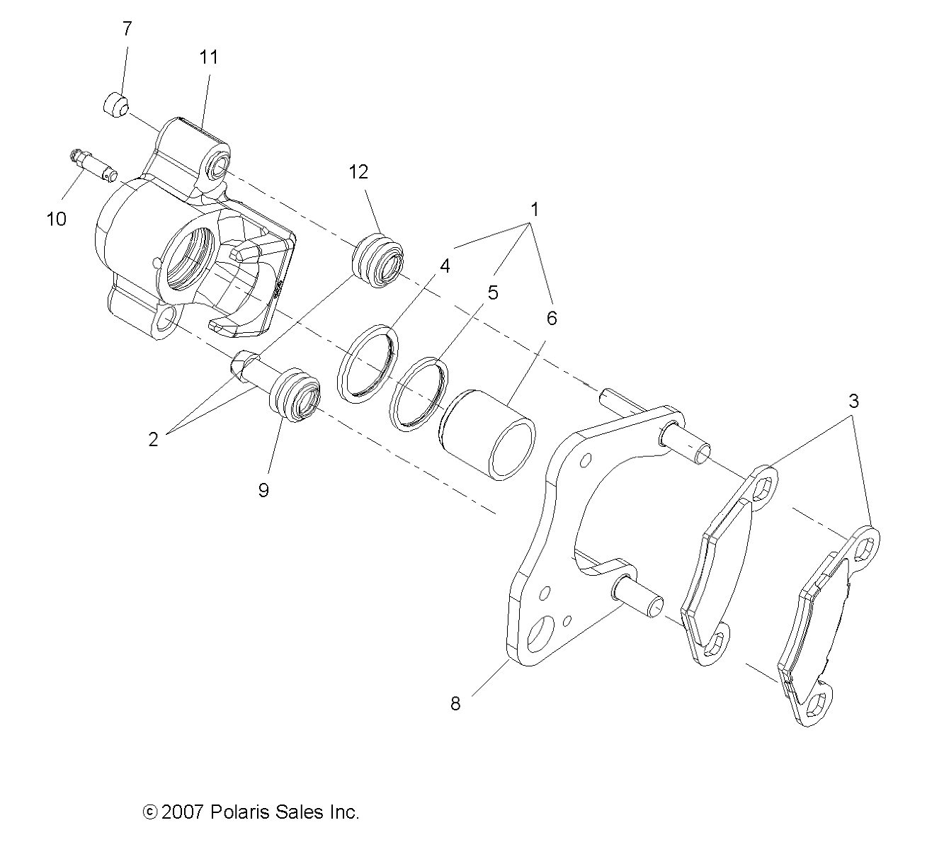 Foto diagrama Polaris que contem a peça 1930665