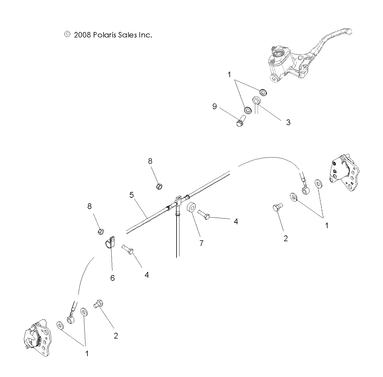 Foto diagrama Polaris que contem a peça 1911103