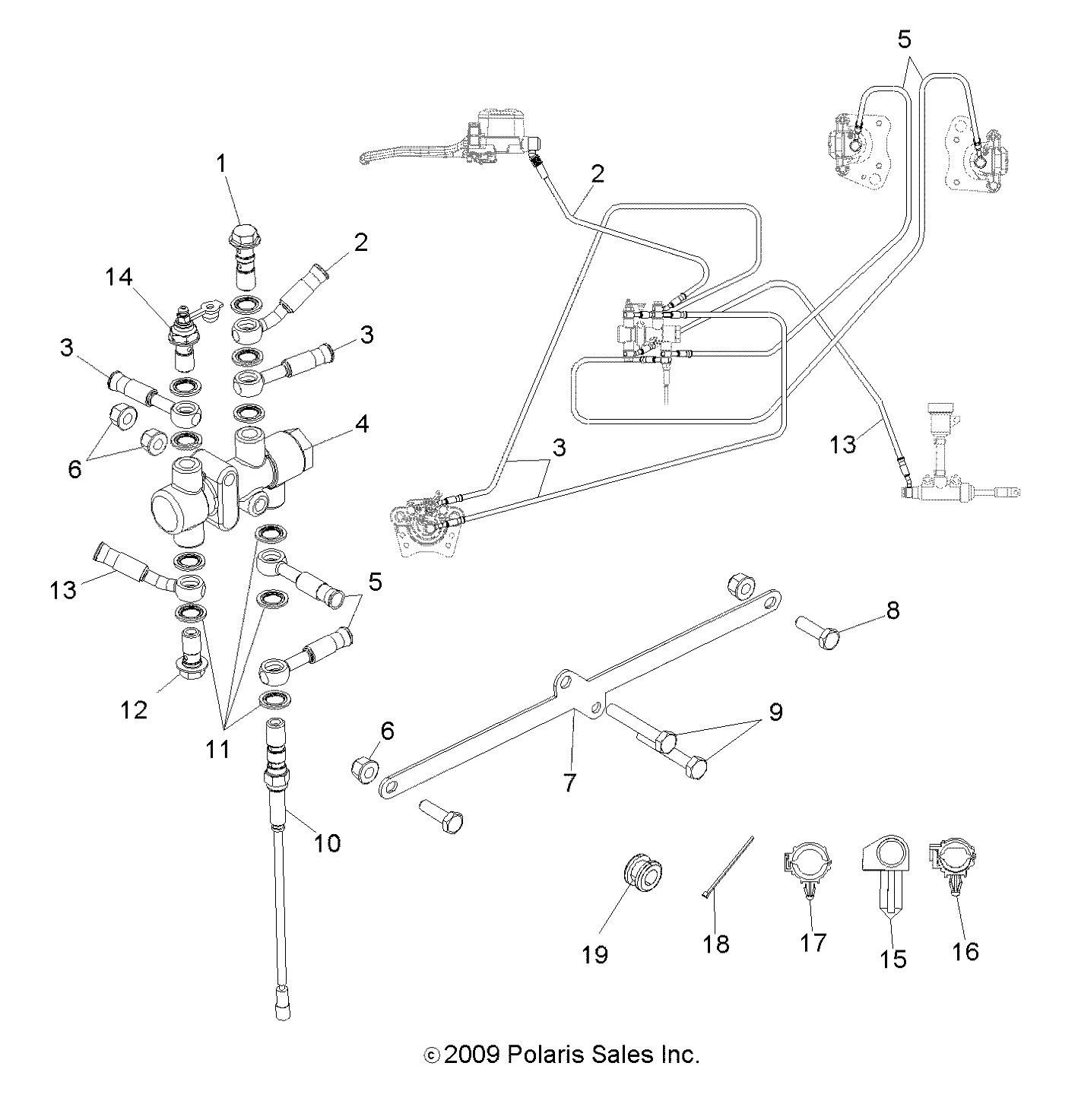 Part Number : 1911505 LINE-BRAKE FRT INT L