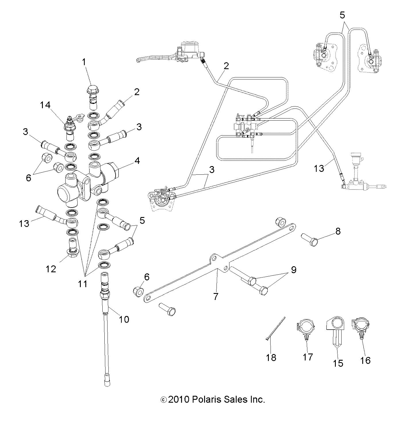 Foto diagrama Polaris que contem a peça 5253562-329