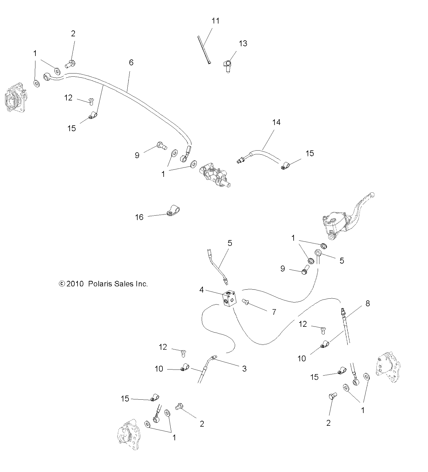 Foto diagrama Polaris que contem a peça 1910980