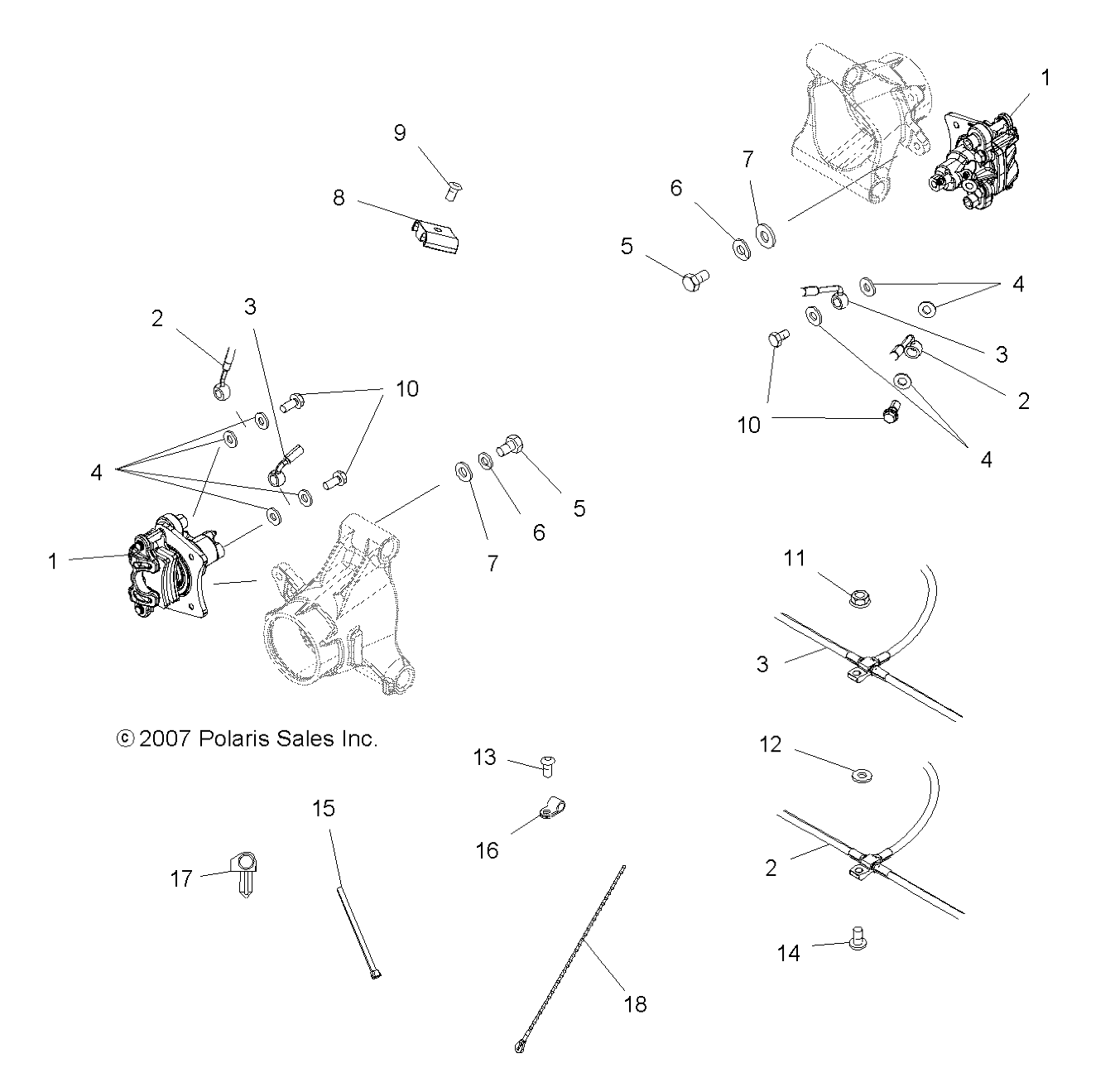 Foto diagrama Polaris que contem a peça 7081475