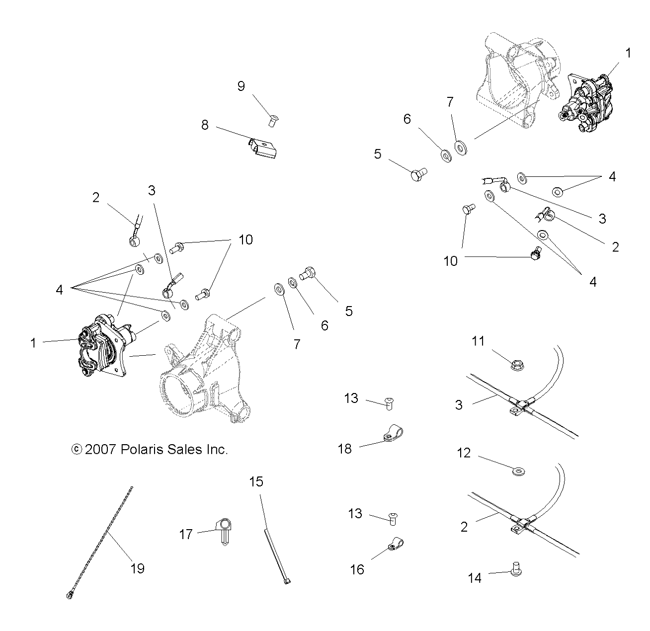 Part Number : 1911344 LINE-BRAKE REAR AUX