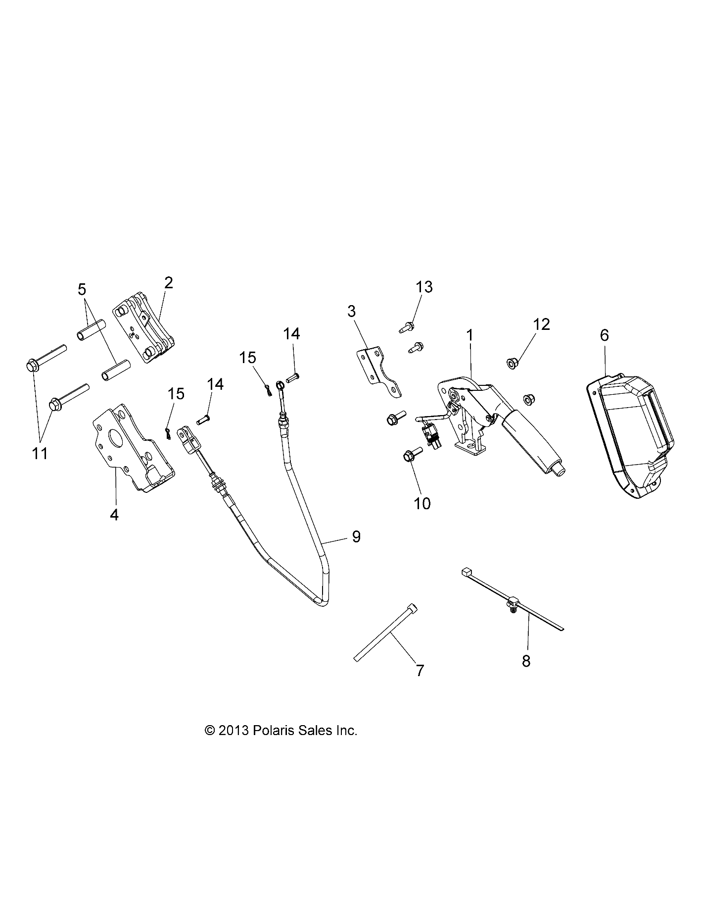 Foto diagrama Polaris que contem a peça 1911443