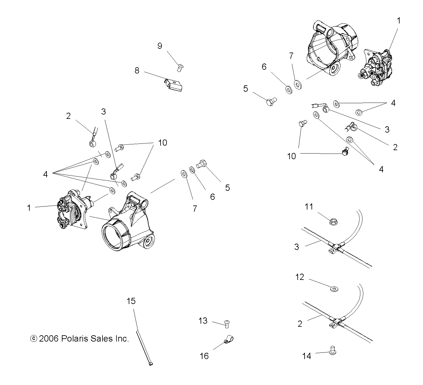 Foto diagrama Polaris que contem a peça 1911144