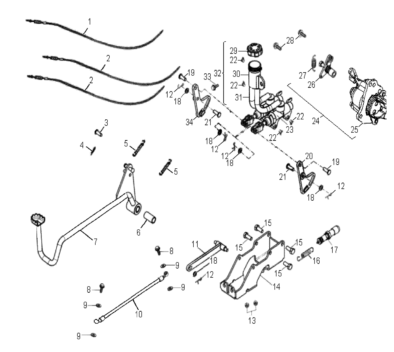Foto diagrama Polaris que contem a peça 0453812