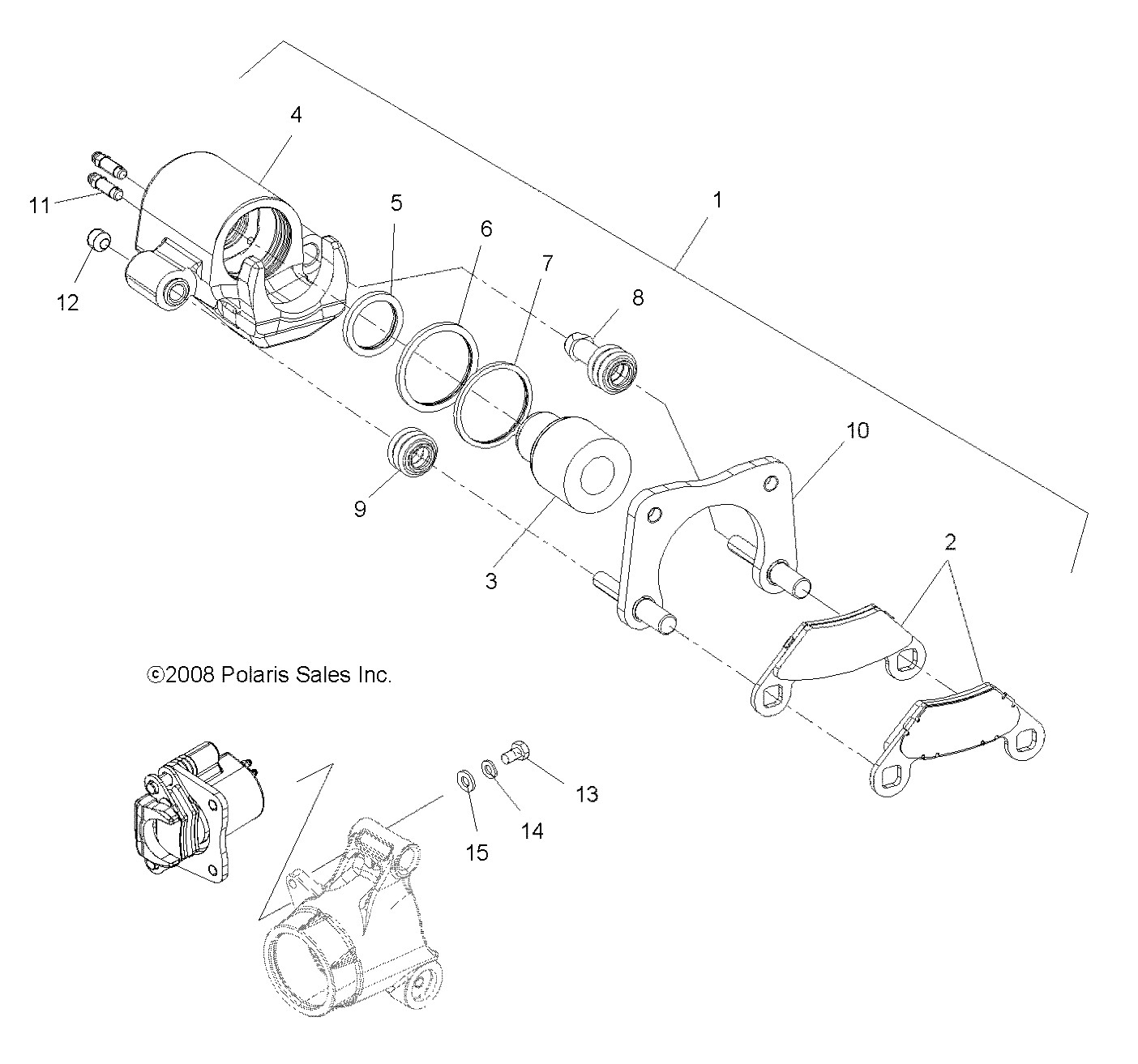 Part Number : 1911292 ATV 246 MM. 104A BRAKE PAD ASS