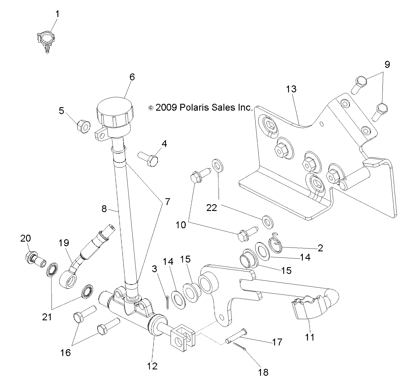 Foto diagrama Polaris que contem a peça 1911504