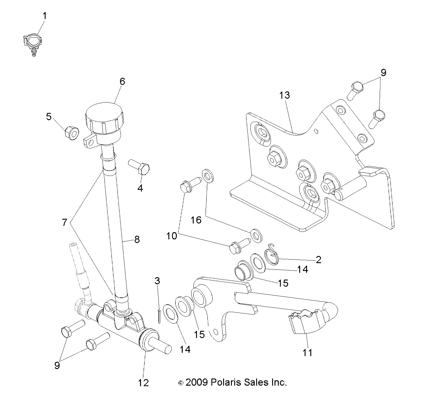 Foto diagrama Polaris que contem a peça 7515158