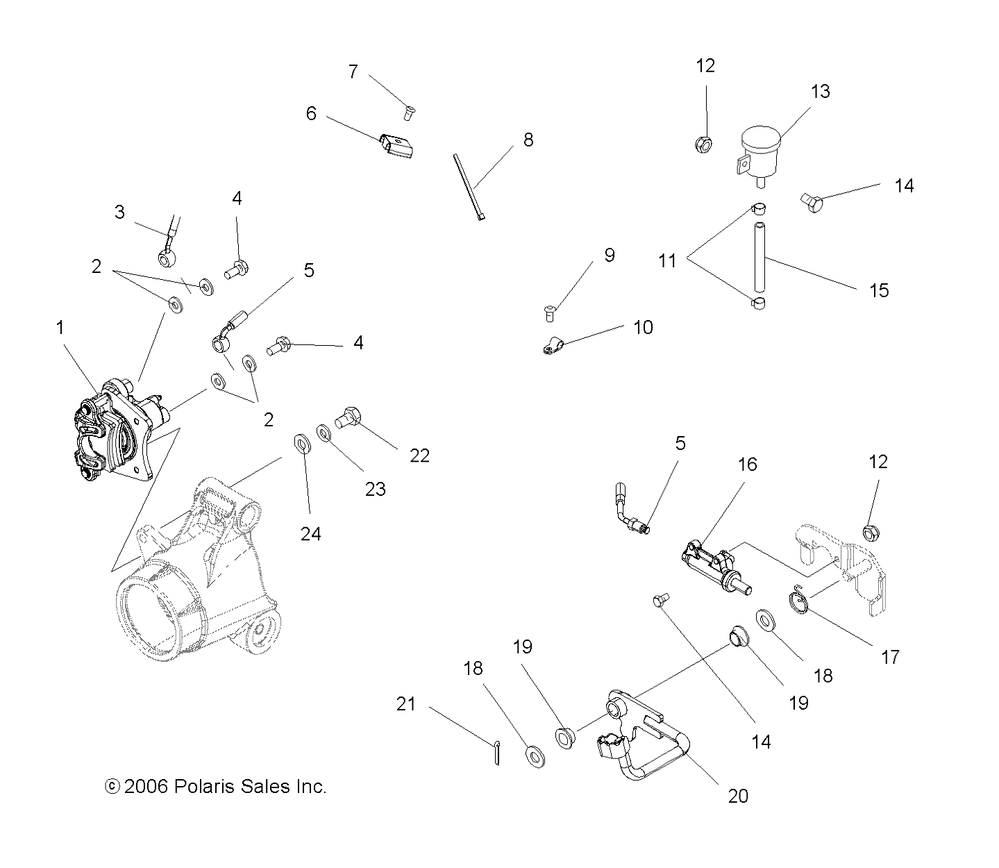 Foto diagrama Polaris que contem a peça 1910765