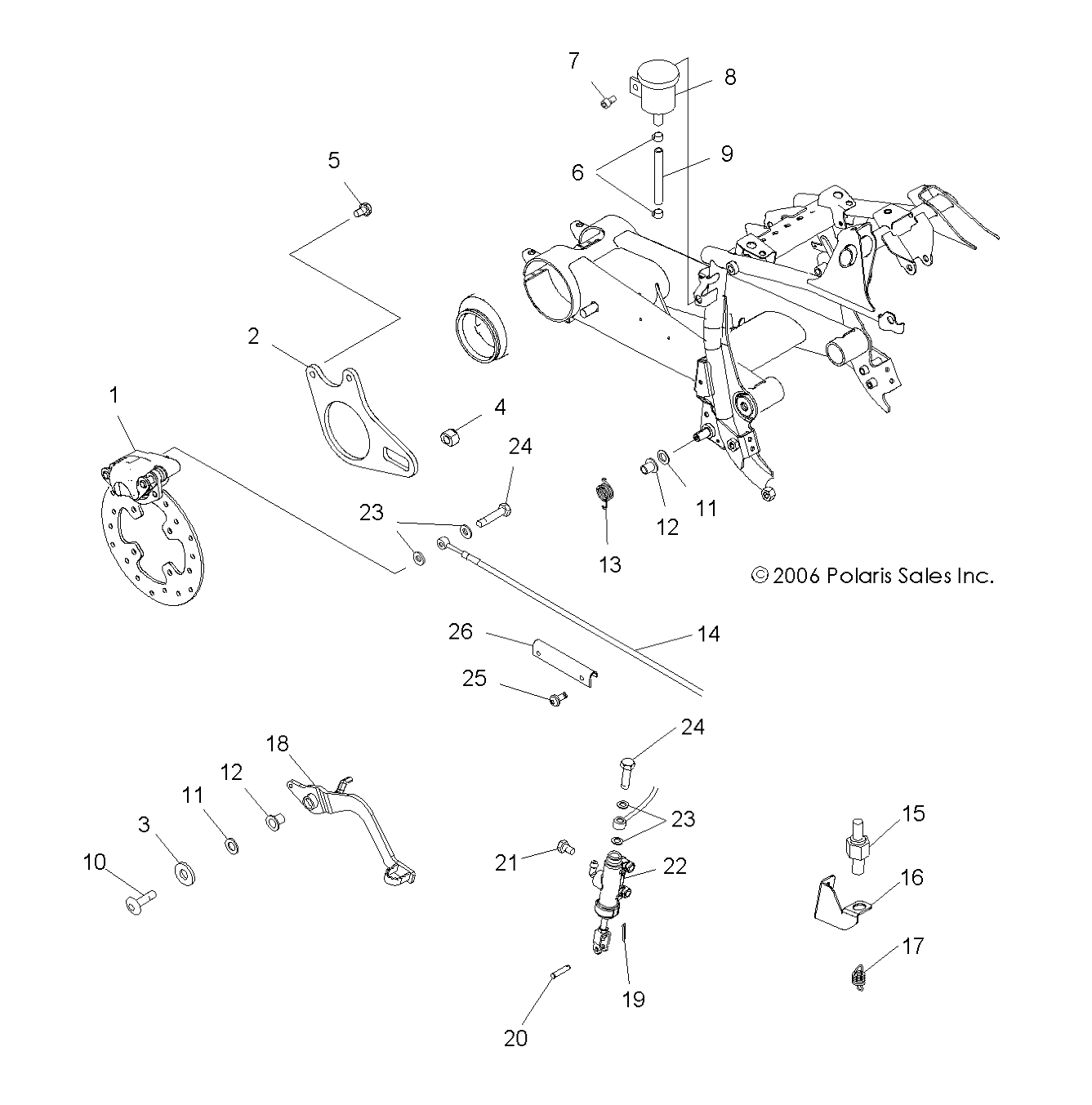 Foto diagrama Polaris que contem a peça 1910438