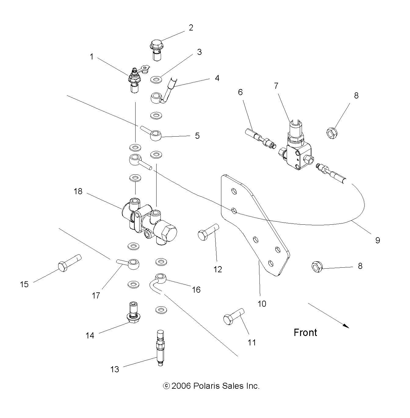 Foto diagrama Polaris que contem a peça 1911105