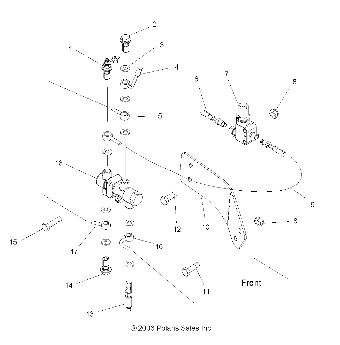 Foto diagrama Polaris que contem a peça 5252160-067