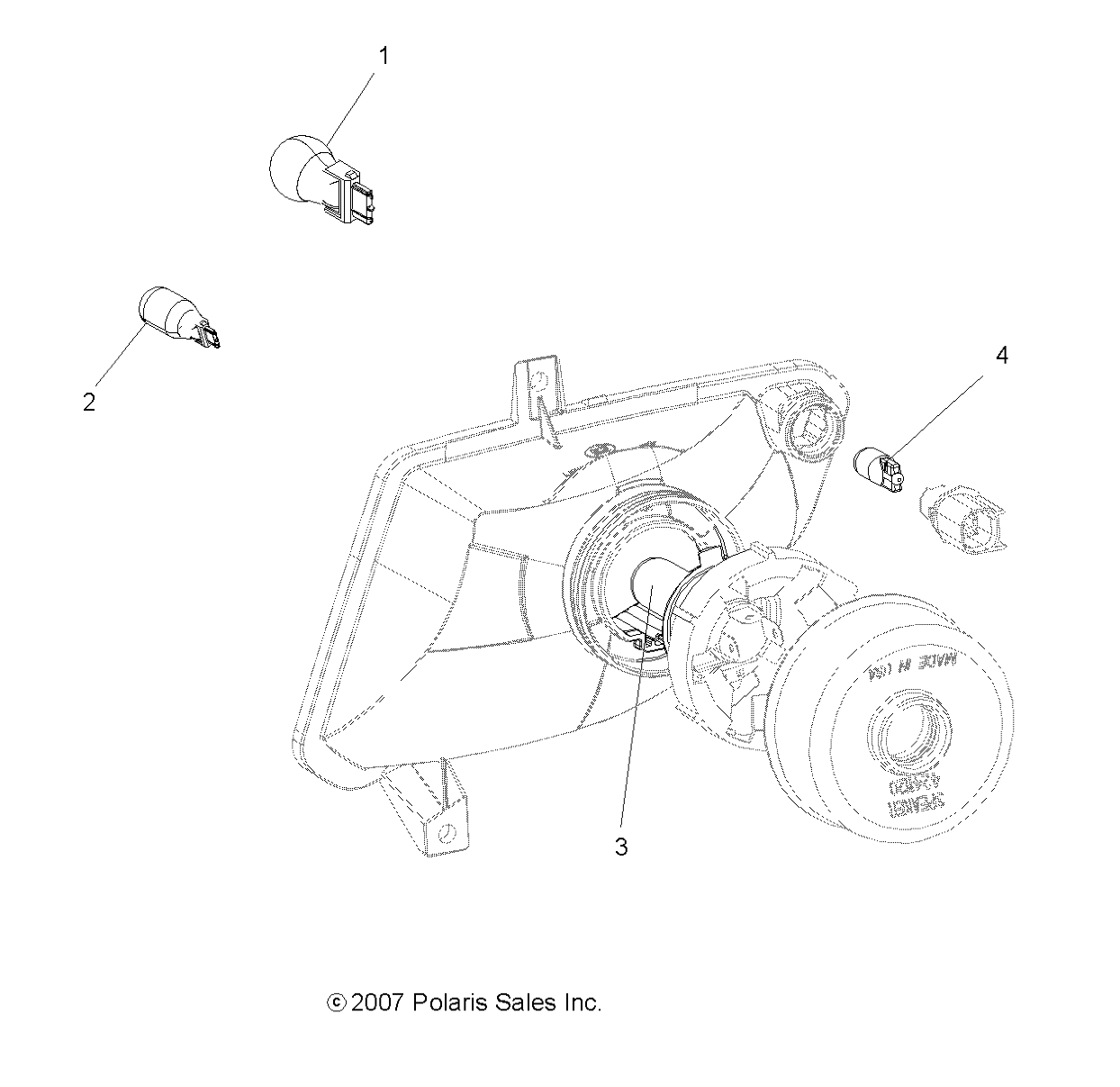 Foto diagrama Polaris que contem a peça 4011604