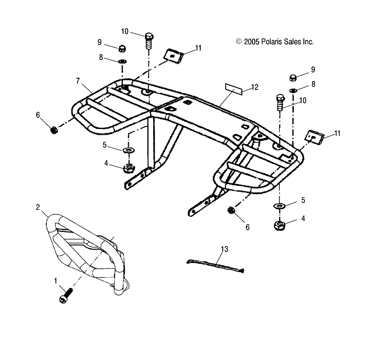 Foto diagrama Polaris que contem a peça 0452863