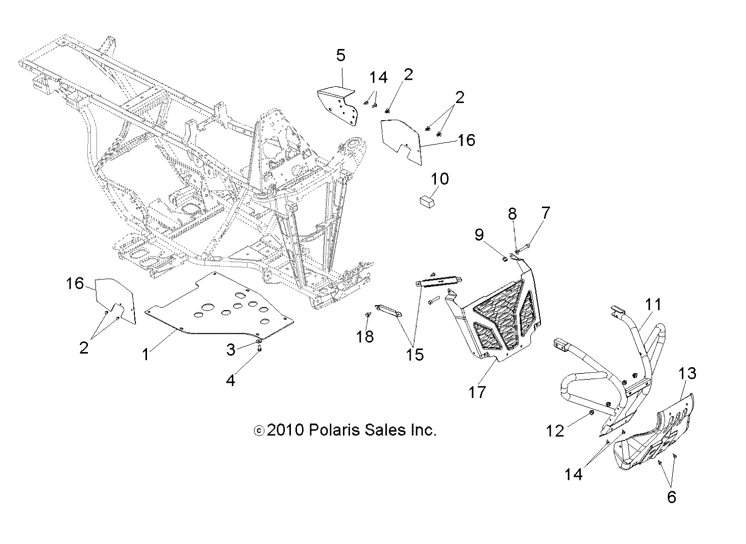 Foto diagrama Polaris que contem a peça 5253250-067