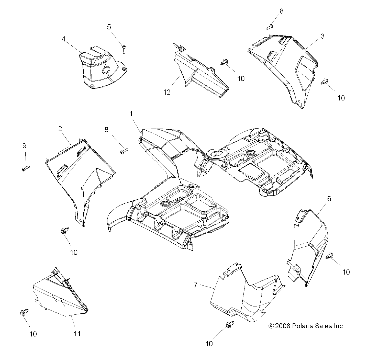 Part Number : 5437815-455 PANEL-SIDE UPR DIP N.B.U.RH