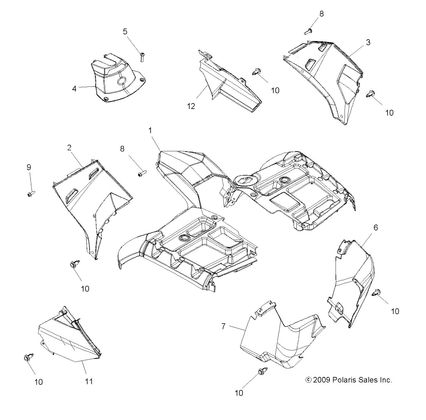 Part Number : 5437743-538 SIDE PANEL  UPPER  RIGHT  BRIG