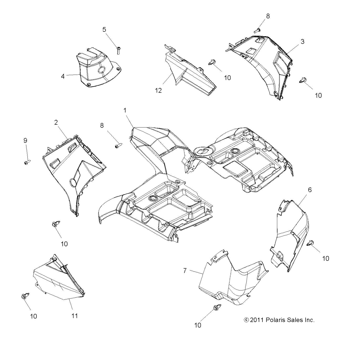 Part Number : 5439000-620 PANEL-SIDE UPR LH PNTD B. FIRE