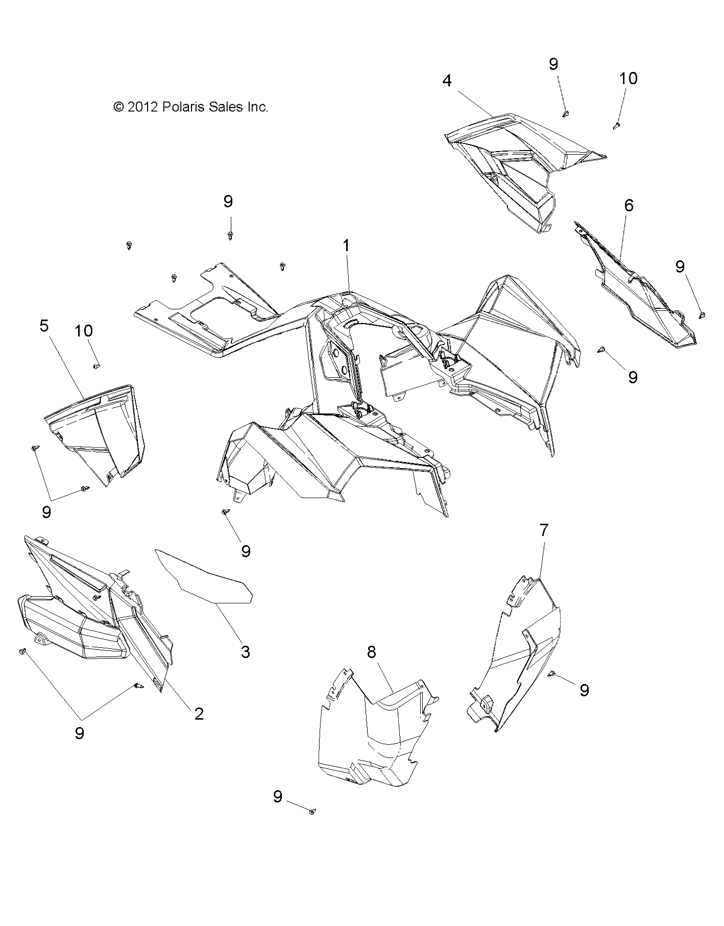 Part Number : 2634901-599 CAB ASSEMBLY  FRONT