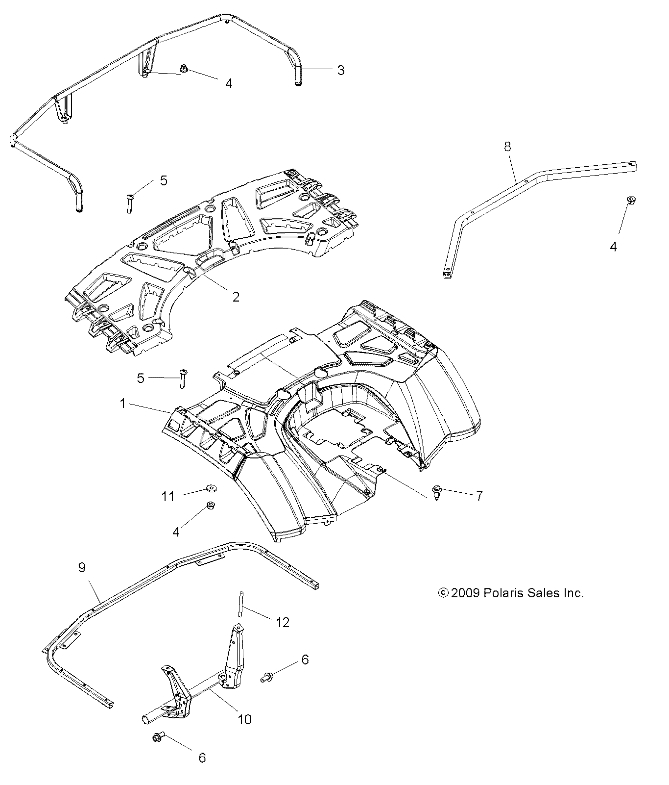 Part Number : 1016990-418 WELD-RACK EXT REAR F.B.W.