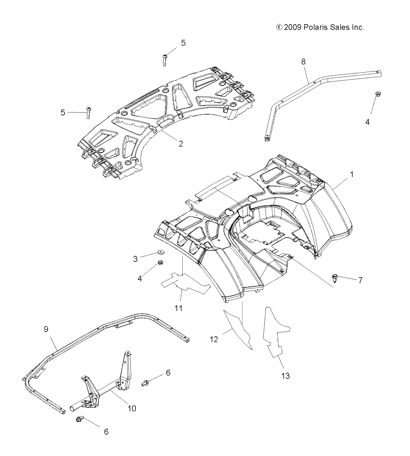 Part Number : 2633924-498 ASM-CAB REAR SAGEBRUSH GRN MET