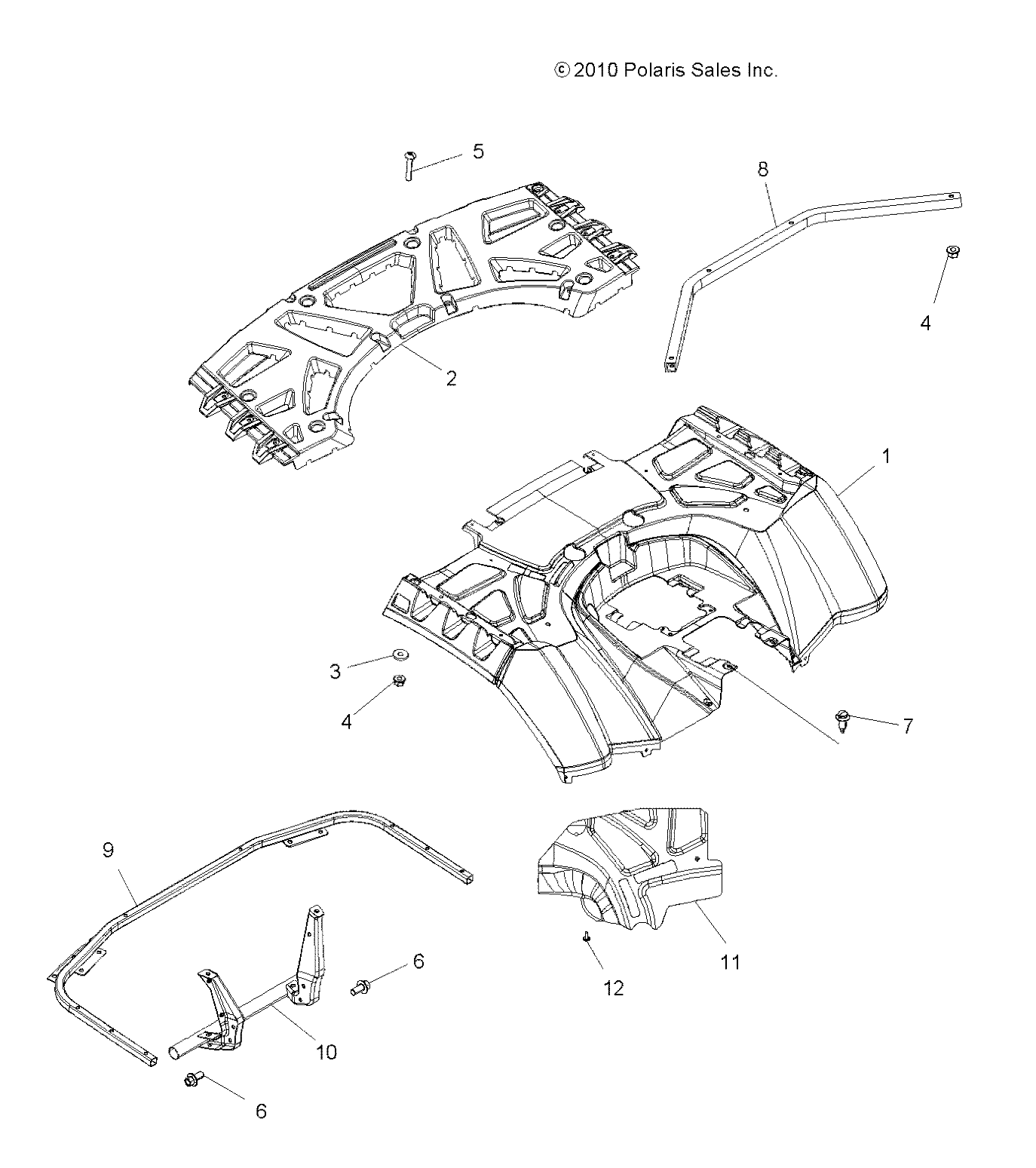 Part Number : 2635037-628 CAB ASSEMBLY  REAR  GOLD MIST