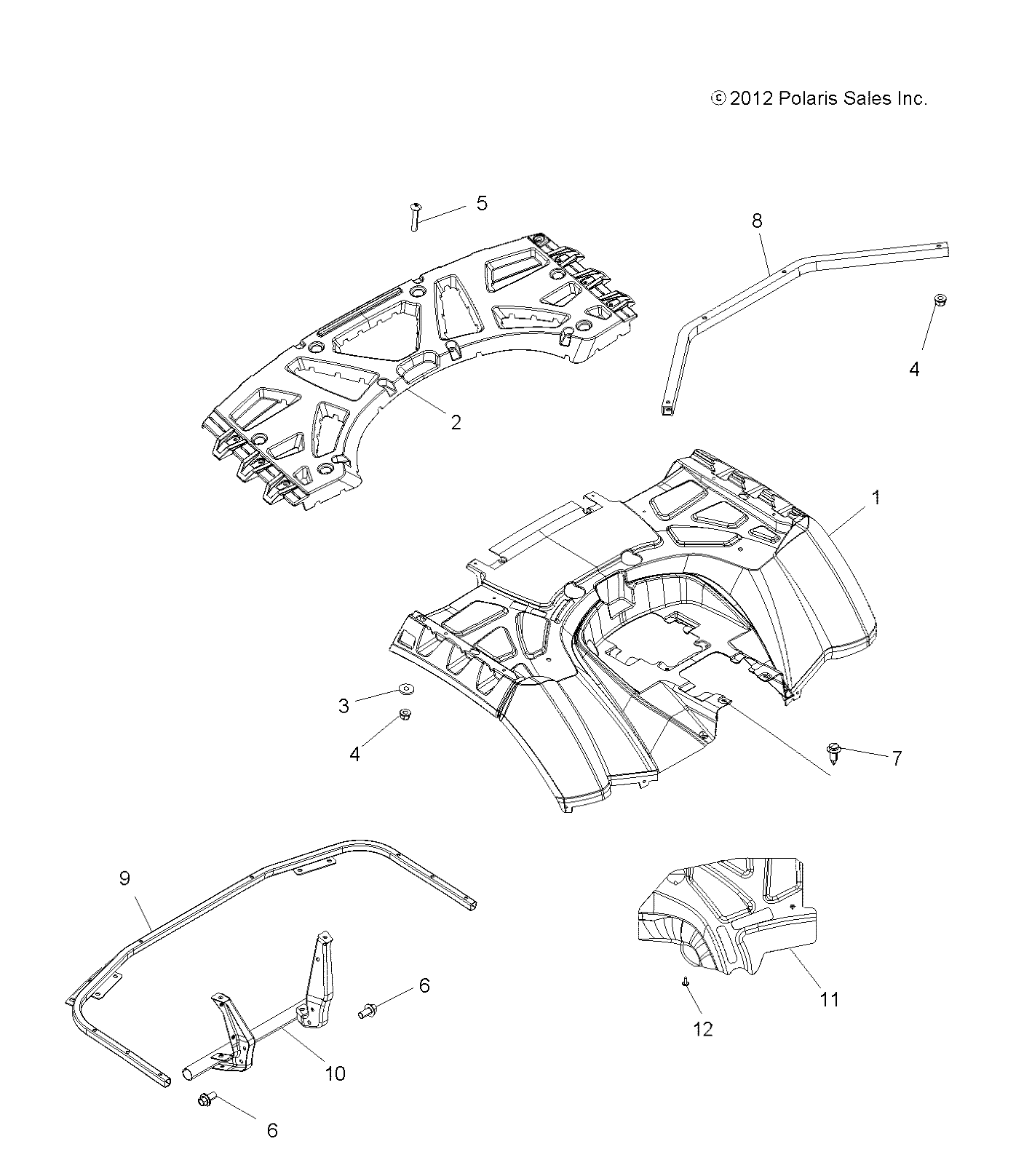 Part Number : 2635037-625 ASM-CAB REAR MAT NUC SUN