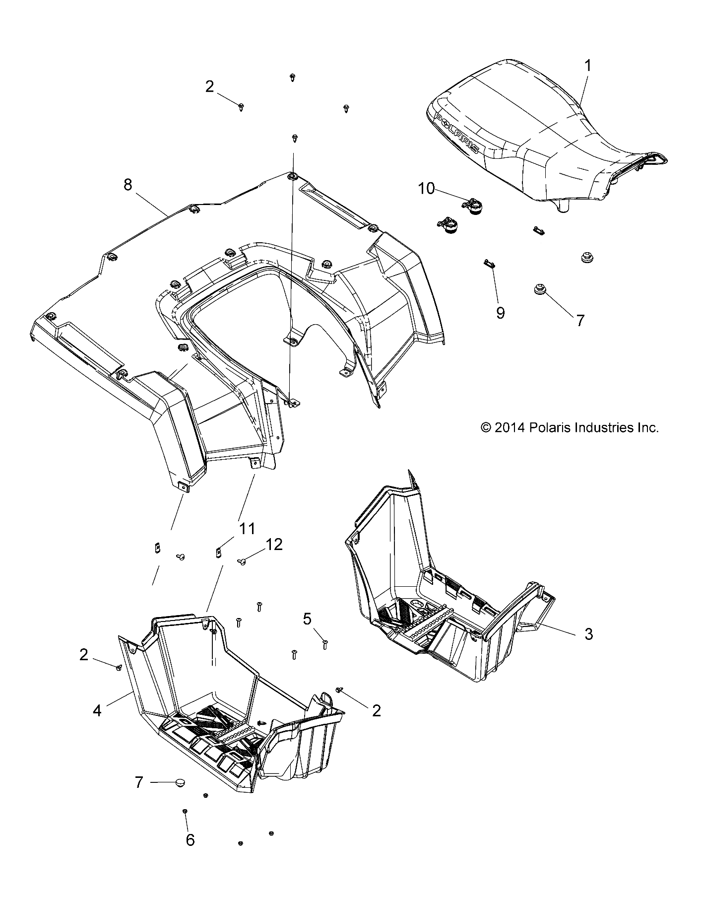 Part Number : 2686207 SEAT COVER ASSEMBLY  WHITE DEC