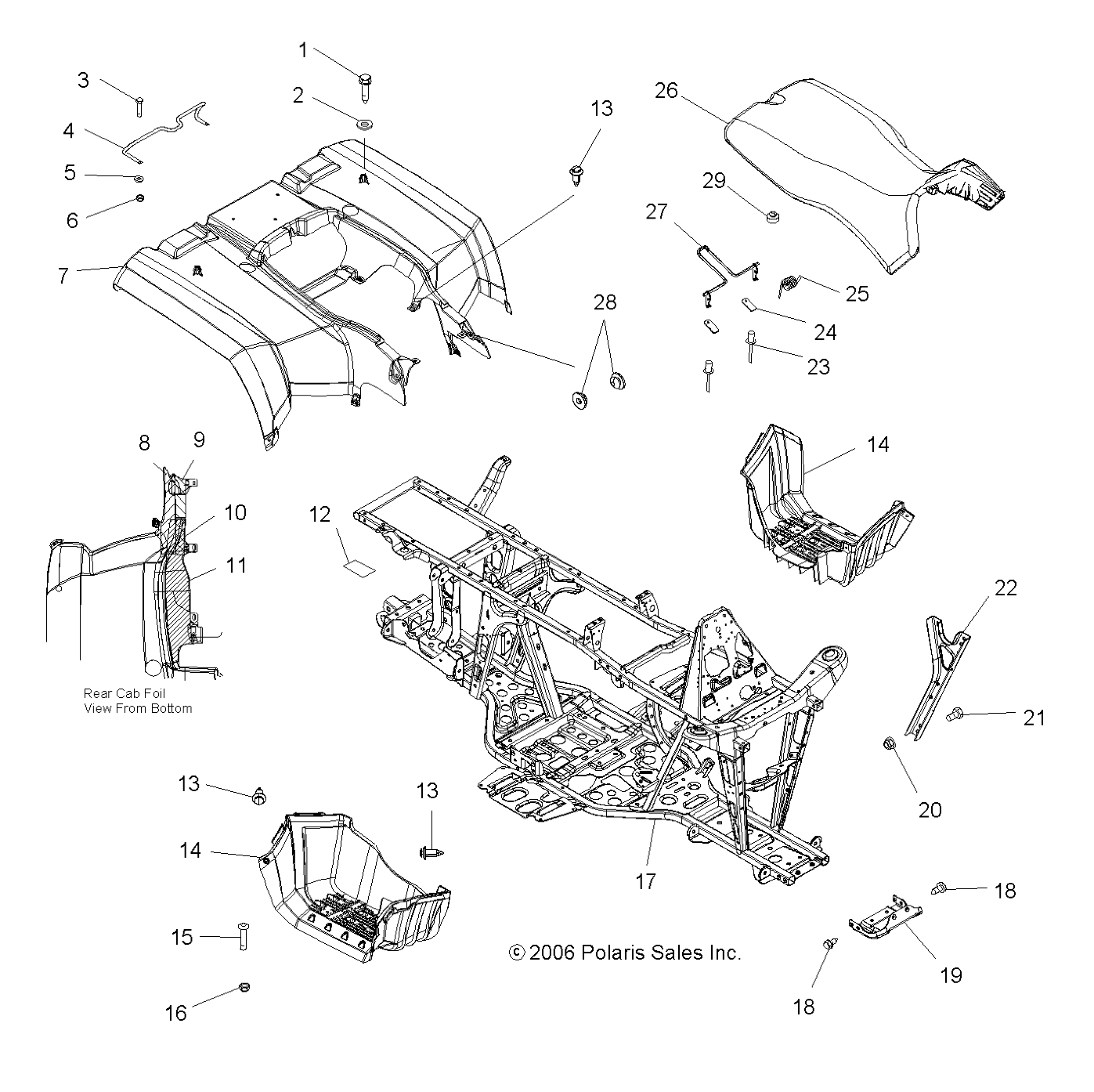 Part Number : 5250745 SEAT LATCH RETAINER