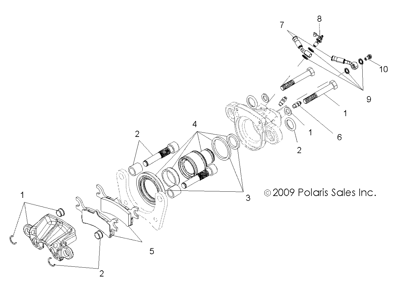 Foto diagrama Polaris que contem a peça 1911501