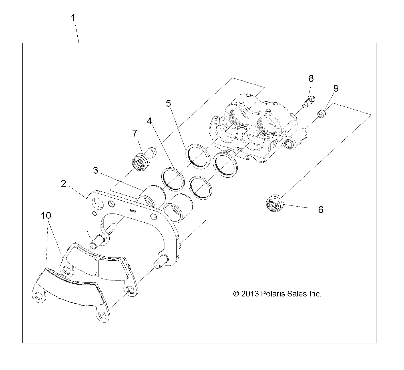 Foto diagrama Polaris que contem a peça 1912125