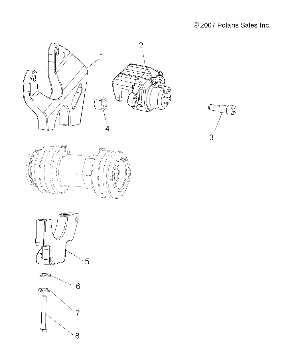 Foto diagrama Polaris que contem a peça 5131759