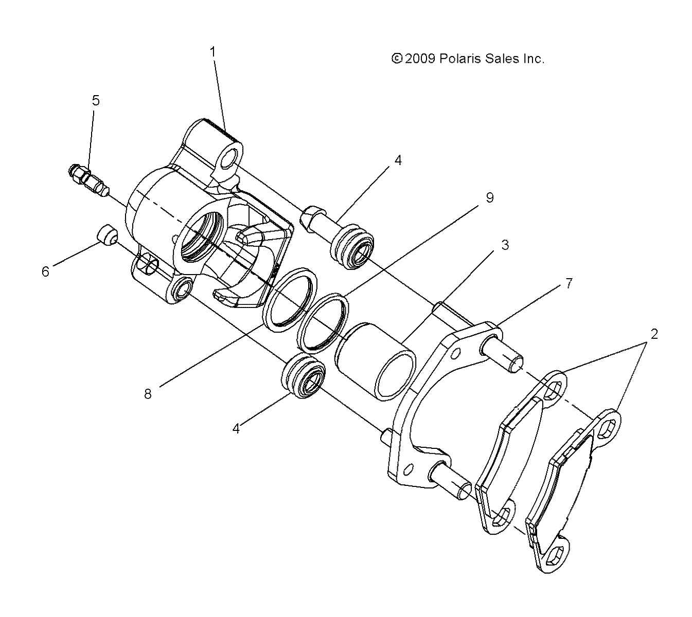 Part Number : 1911539 CALIPER ASSEMBLY  REAR  1.25 M