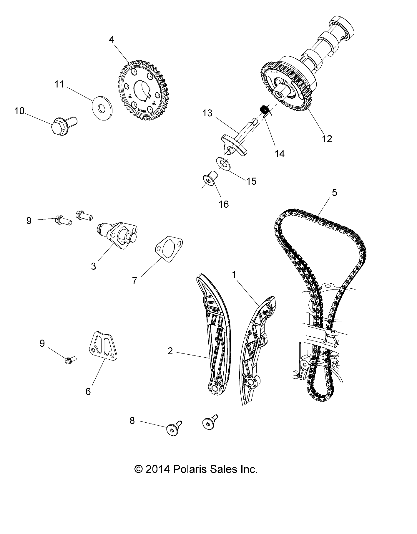 Foto diagrama Polaris que contem a peça 7556698