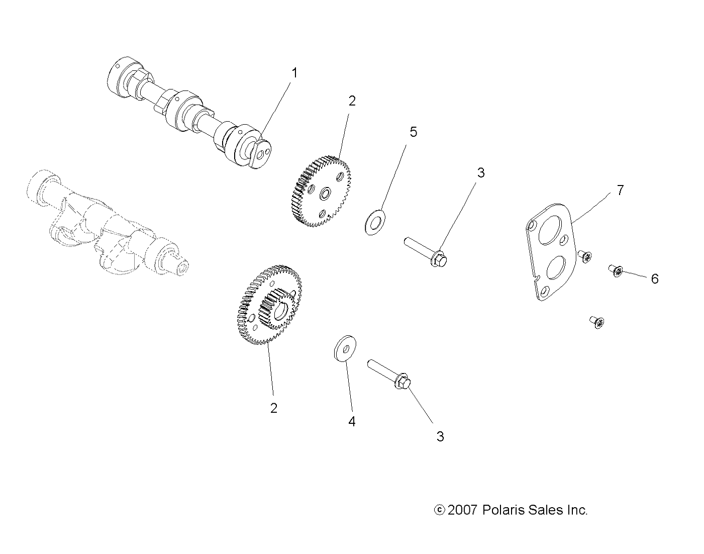 Foto diagrama Polaris que contem a peça 2202723