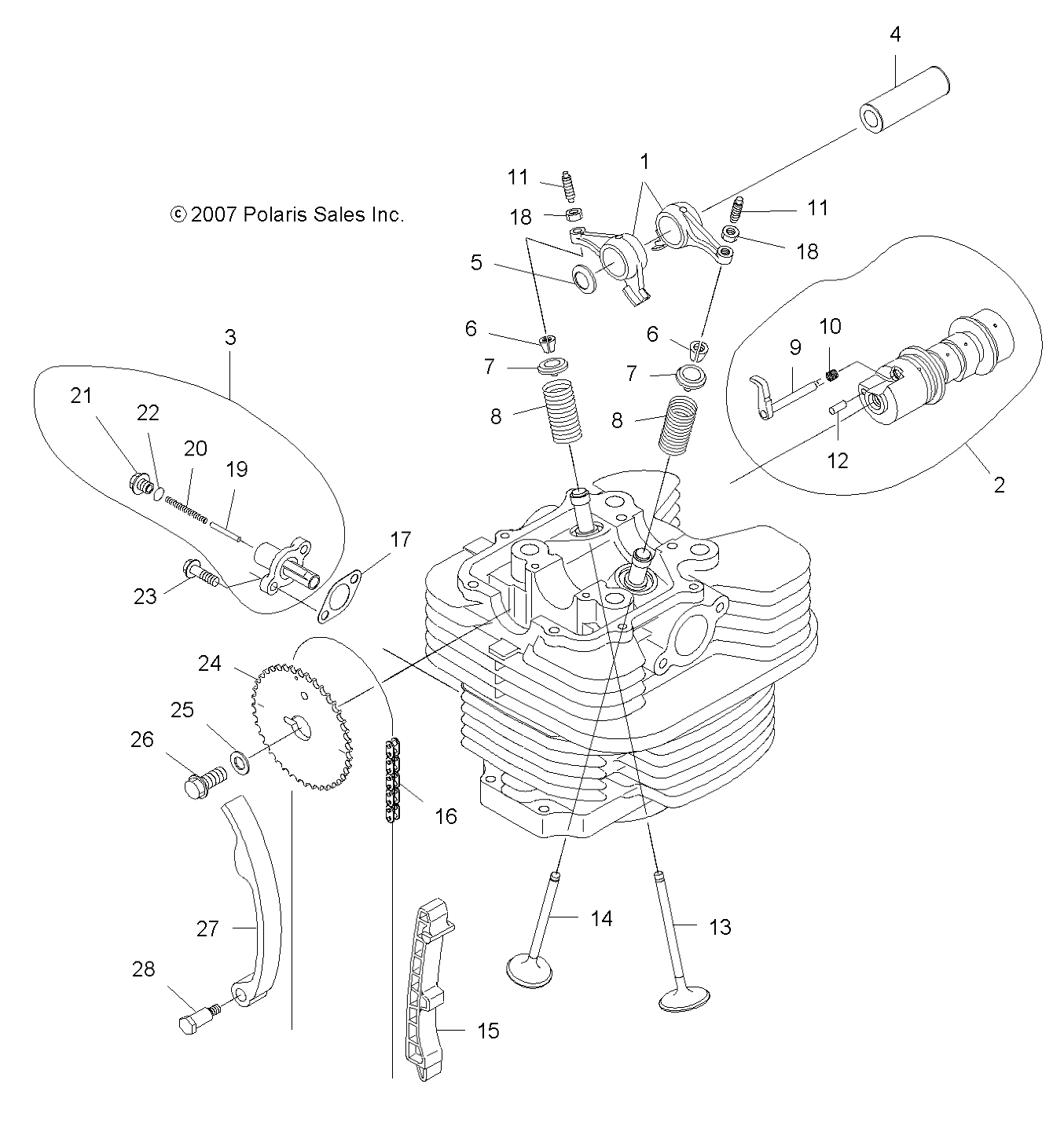 Foto diagrama Polaris que contem a peça 3087053