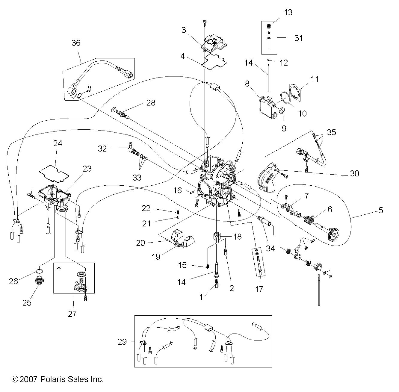 Part Number : 2203640 KIT-CARB NEEDLE&NOZZLE 08 525