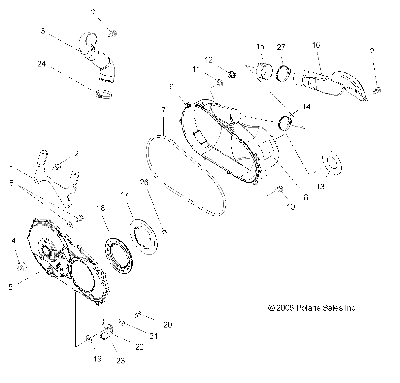 Foto diagrama Polaris que contem a peça 5436940