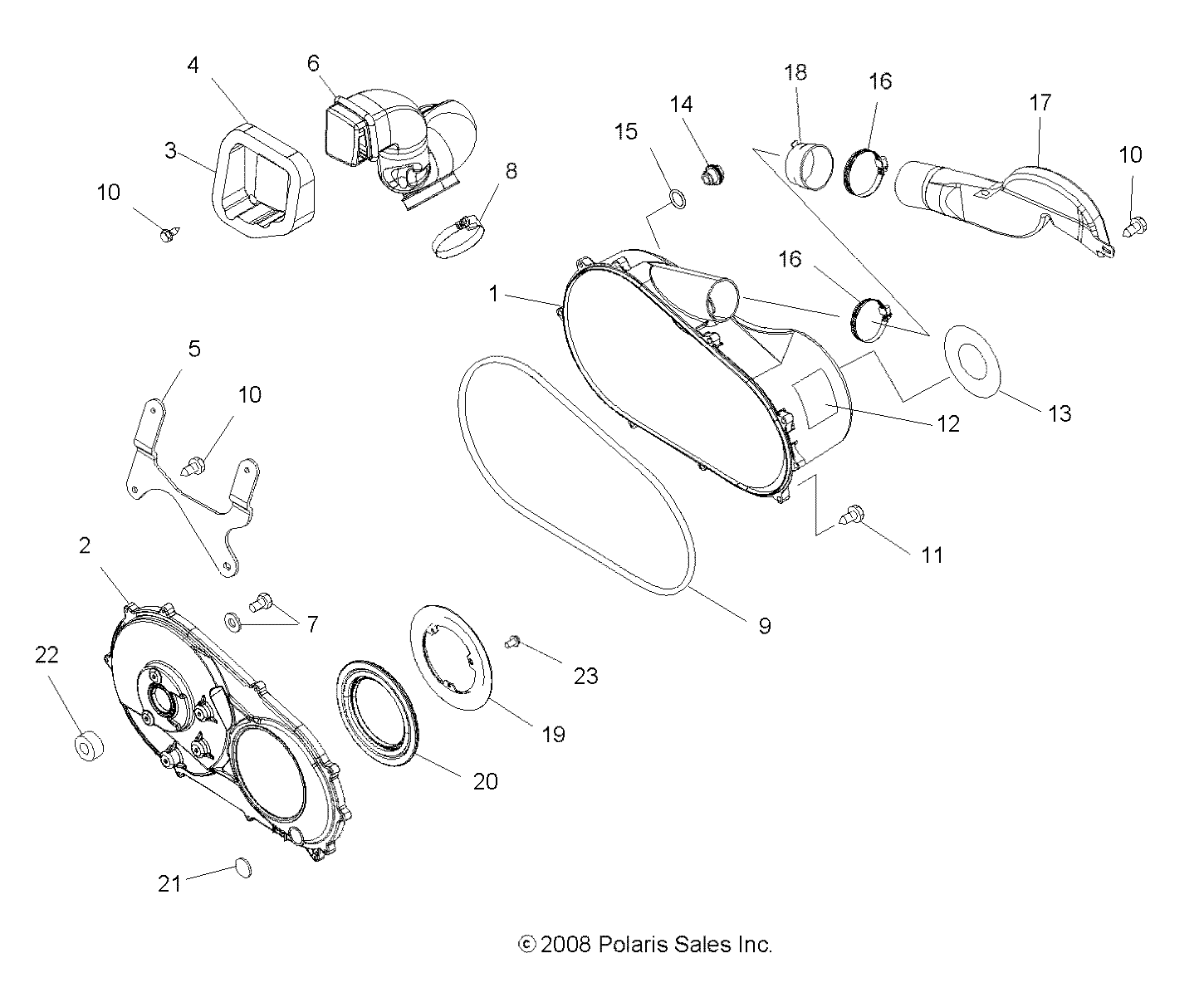 Foto diagrama Polaris que contem a peça 2632513