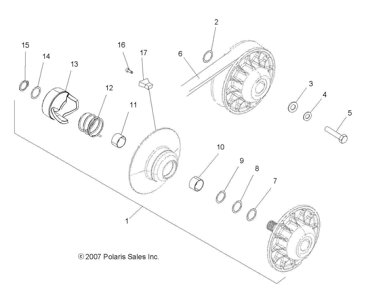 Foto diagrama Polaris que contem a peça 1321798