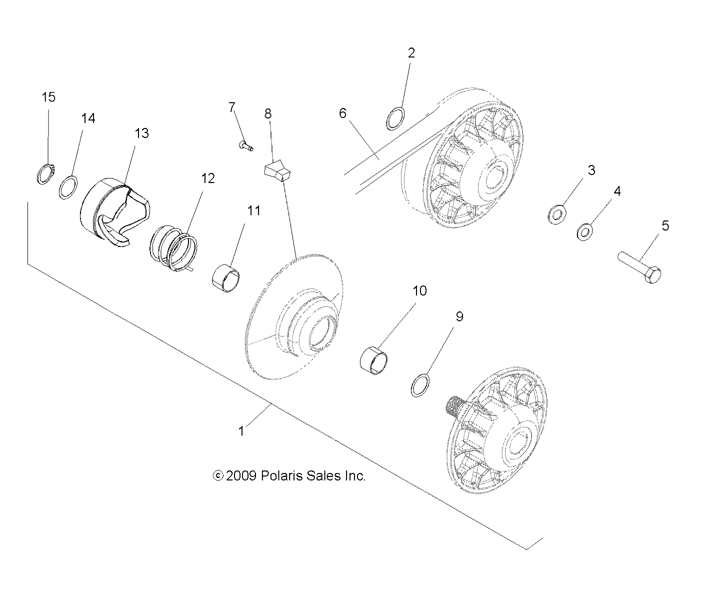 Foto diagrama Polaris que contem a peça 7515384