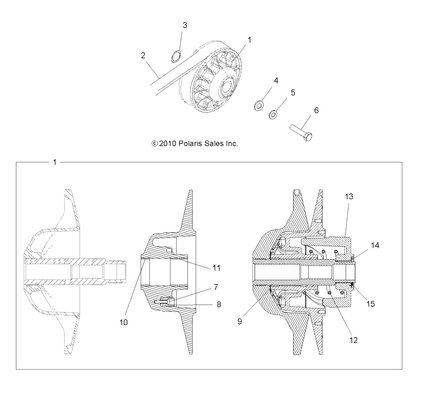 Foto diagrama Polaris que contem a peça 5131446